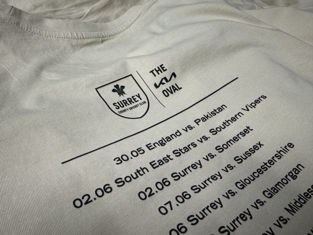 Printed T Shirts for Surrey Cricket